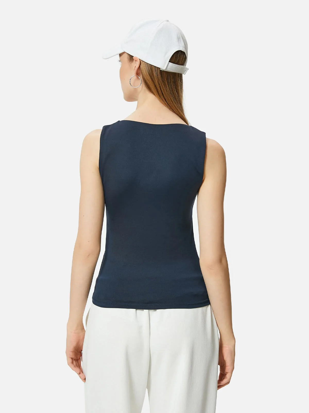 Basic Sleeveless Tank Top - Görsel 2